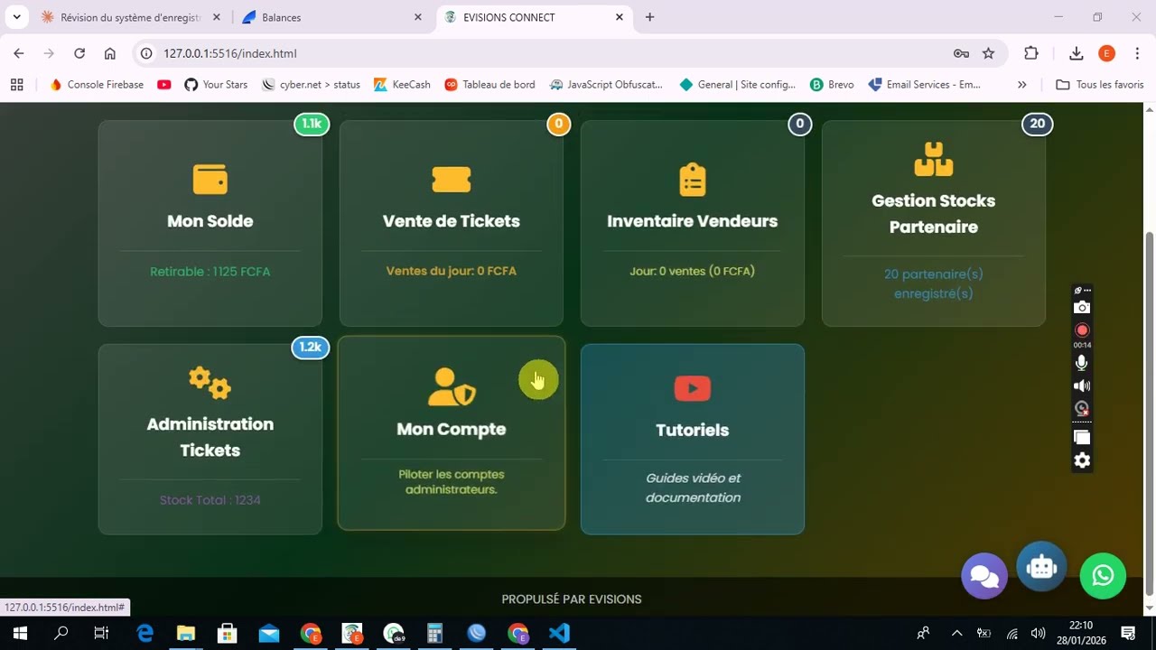 SYSTEME D'ENREGISTREMENT ET DE SUIVI CLIENT - NIVEAU 2