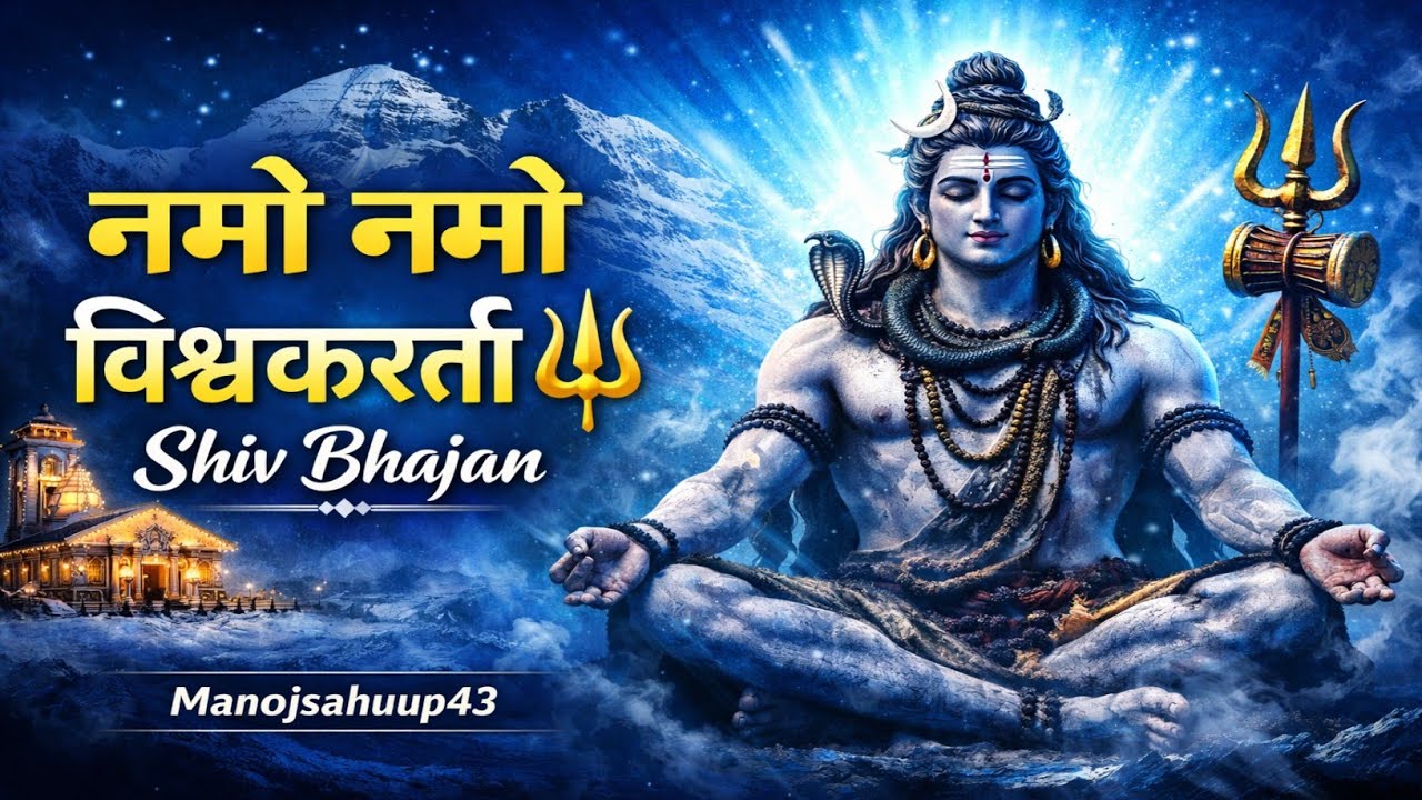 नमो नमो विश्वकर्ता नमो विघ्नहर्ता 🔱 | Powerful Shiv Bhajan 2026 | Har Har Mahadev | Manojsahuup43