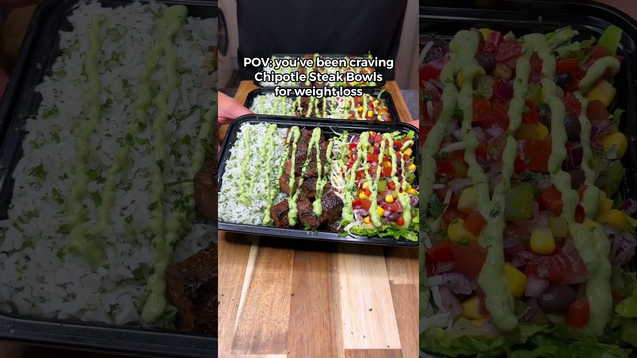 High Protein Chipotle Steak Bowls! Less than 500 Calories! COMING SOON! #mealprep #foodie #fitness