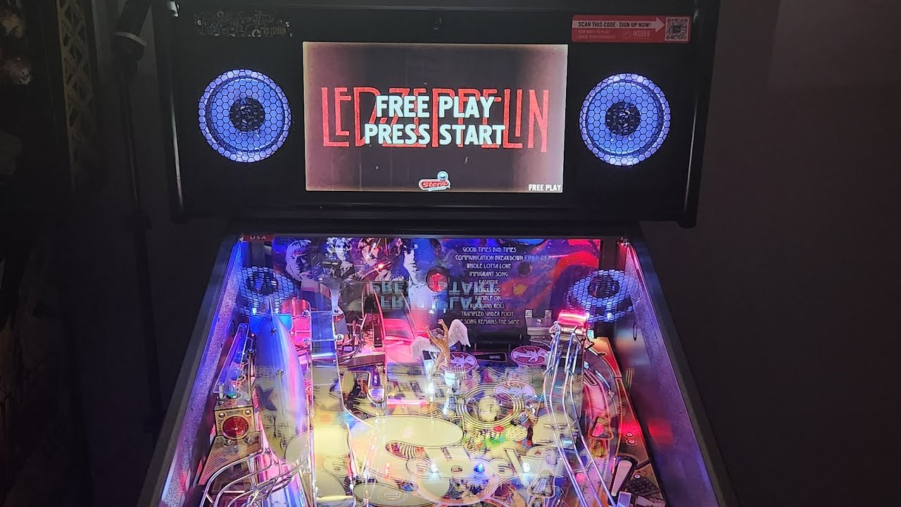 Led Zeppelin Pinball Speaker upgrade installation video. First Mod on new machine