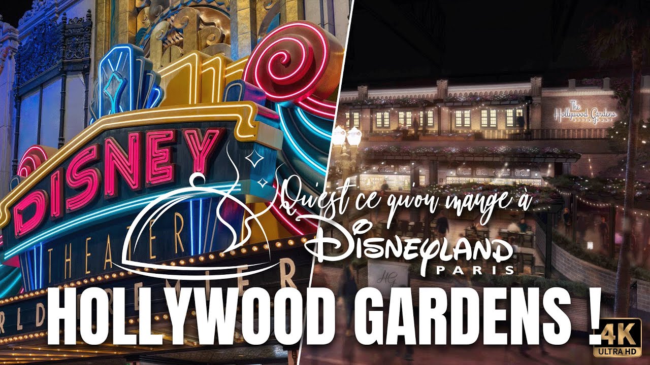 BURGER AU TOP … DESSERT FLOP : le restaurant  HOLLYWOOD GARDENS À DISNEYLAND PARIS ! 
