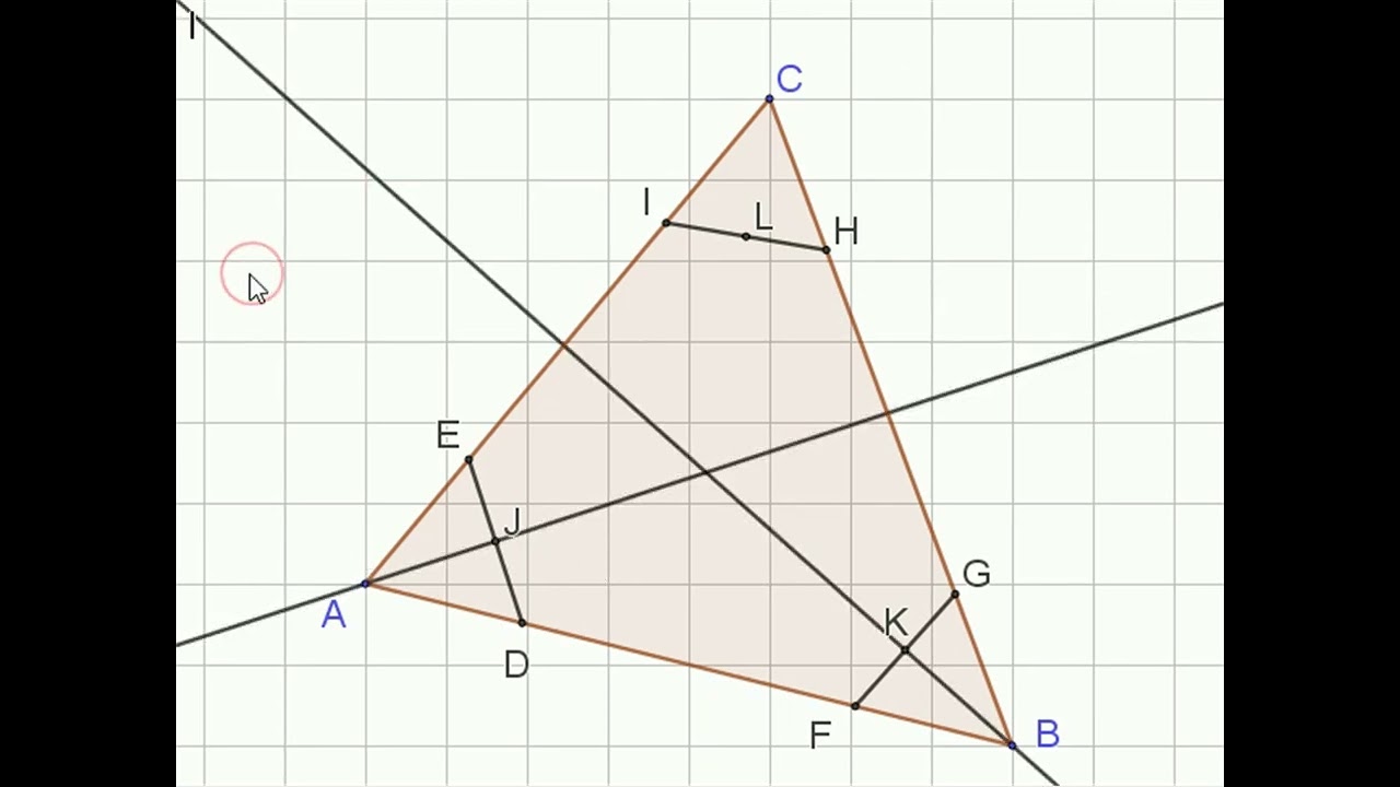 Disegnare bisettrici di un triangolo senza compasso