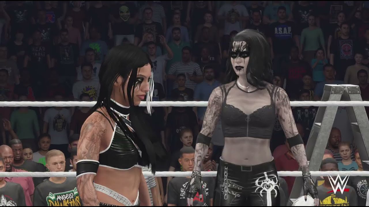 Two on two tag team ladder match for the wwe women's tag team championships Smackdown wwe 2k25 