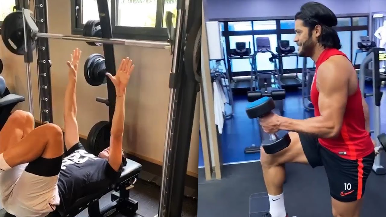 Pro Footballers Gym Workouts 🏋️ ft. Hulk, Ibrahimovic, Cavani, Ramos