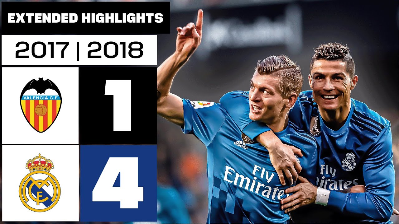 VALENCIA CF 1-4 REAL MADRID 2017/18 | Resumen Ampliado