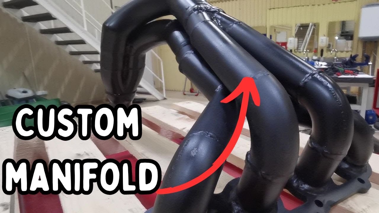 CUSTOM DIY exhaust manifold for a zetec conversion mk1 fiesta.