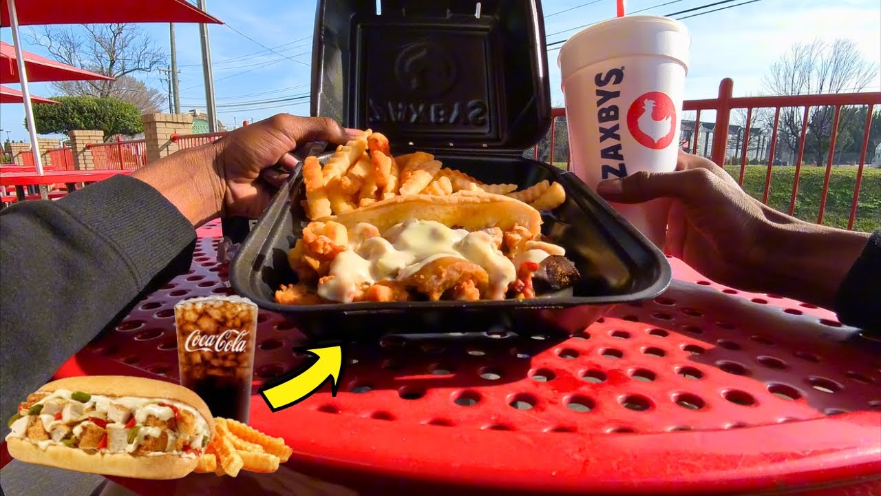Pov Zaxby’s: FRIED Chicken PHILLY meal (+ FREE item)