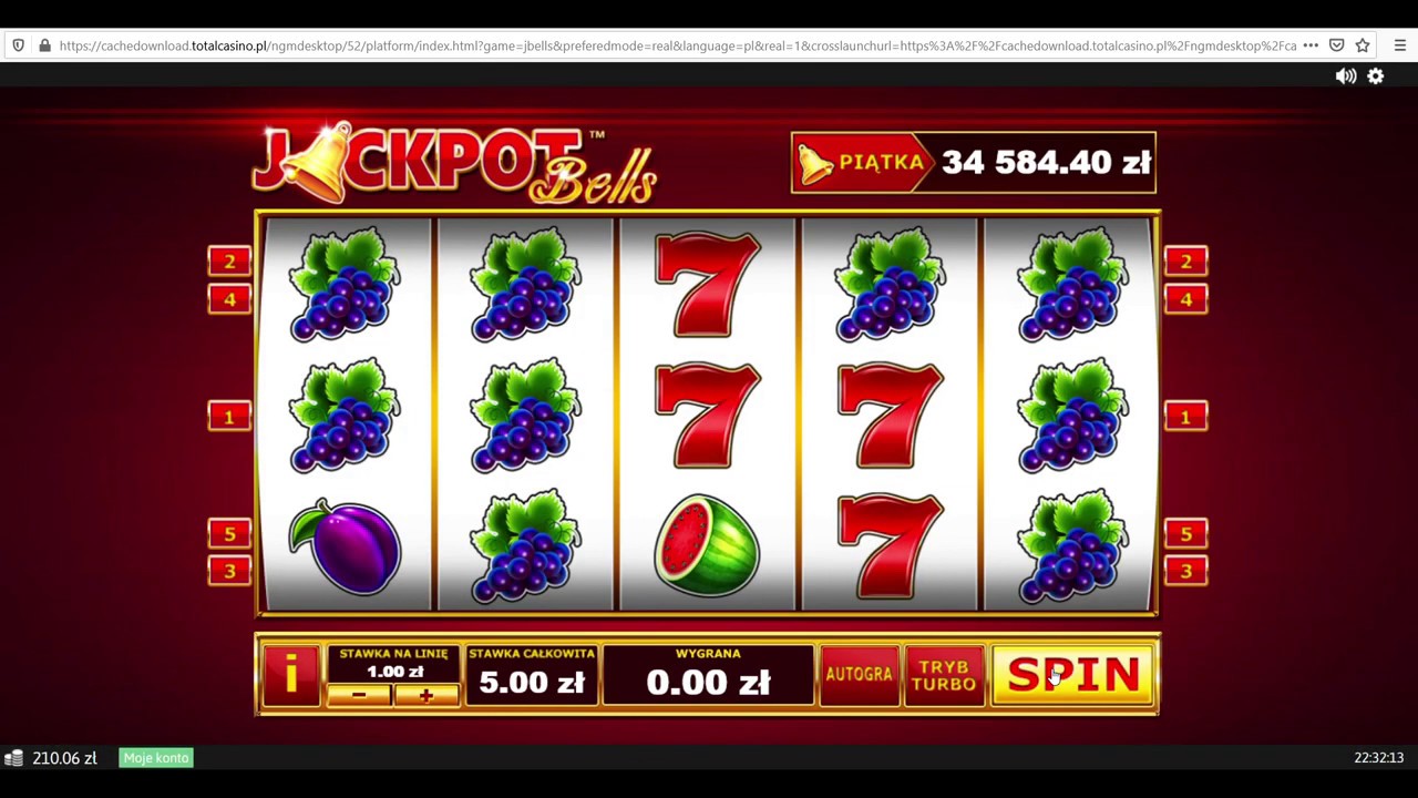 JACKPOT Bells  Total Casino trochę sypnęło +18