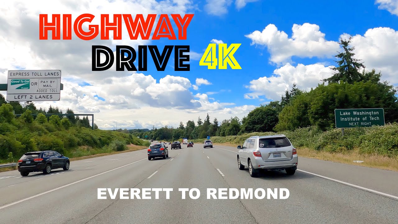 Highway Drive (No Talking, No Music) - Lake Stevens to Redmond, Washington