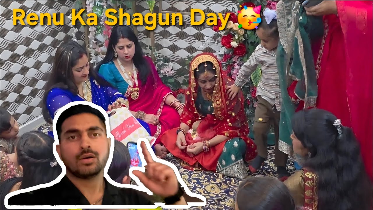 Renu Ke Shagun Wala Din 🥳 #IndianWedding #Trendingvlog #Viralvlog 