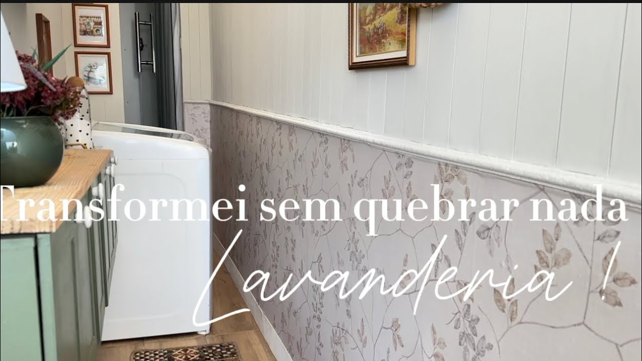 Primeira transformação na lavanderia, ficou maravilhoso o adesivo vinílico ! 