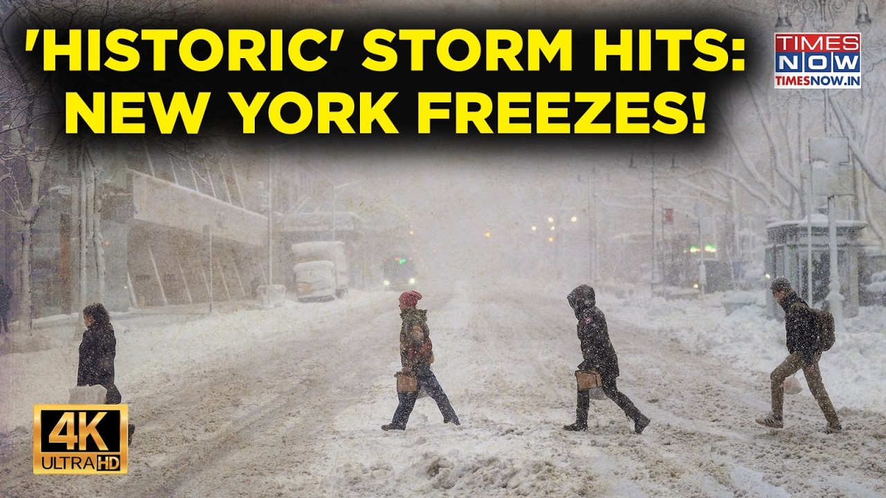 US Emergency: 'Historic' Snow Storm Slams Into New York| Scary Scenes, Freezing Nightmare| Watch 4k