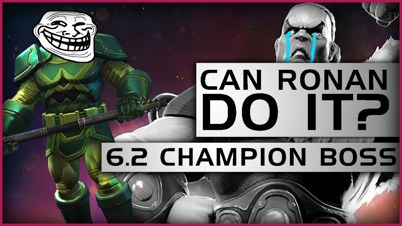 WILL RONAN CHEESE THE 6.2 CHAMPION BOSS?