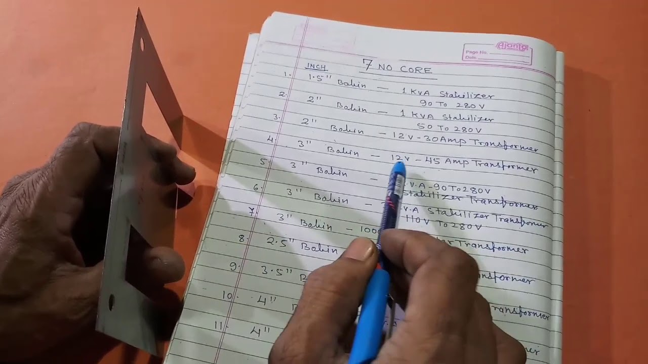 What type of transformer in we uses core number 7. YT- 75