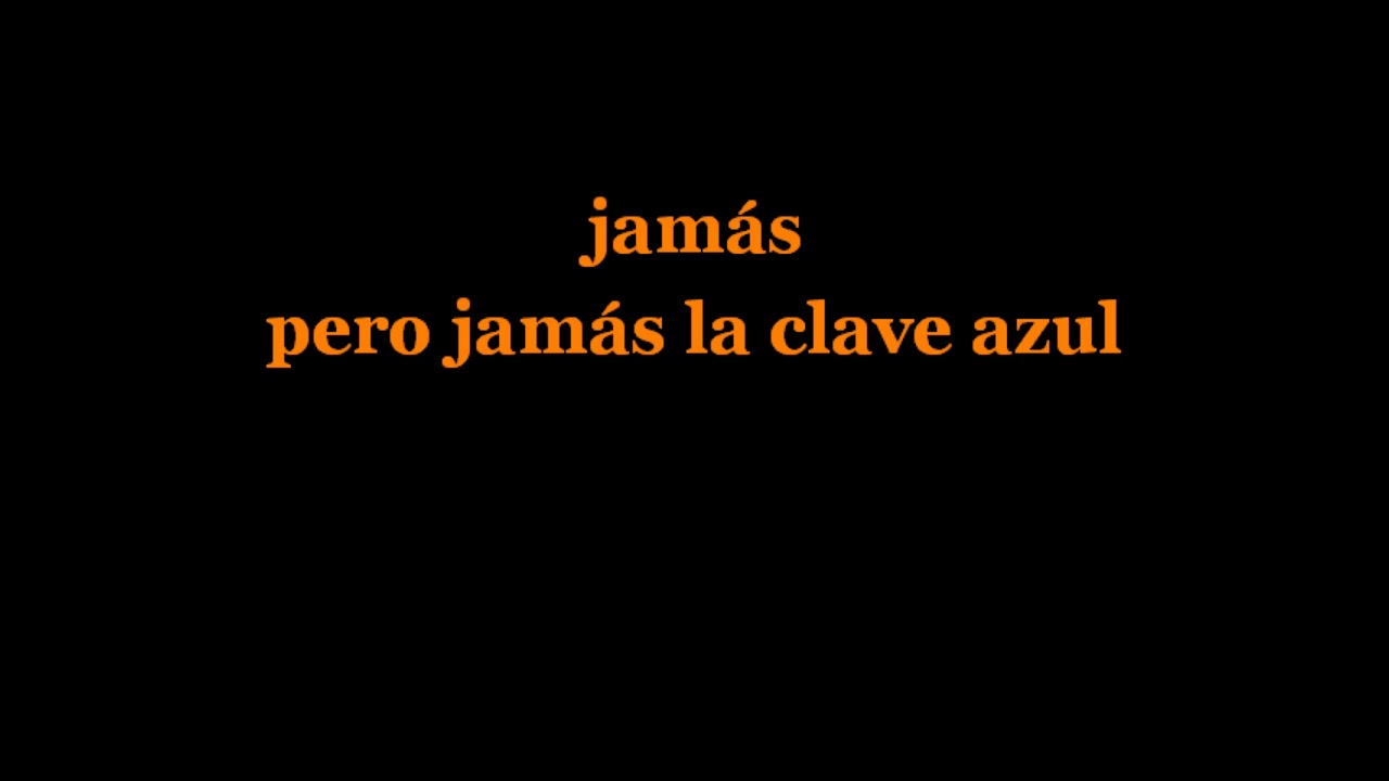 La Clave Azul Javier Solis Karaoke Ritchie´s