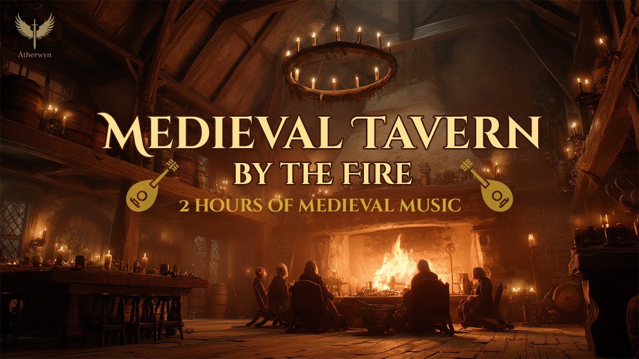 Hearth of Atherwyn | 2 Hours Cozy Medieval Tavern Music for DnD, Reading & Relaxation