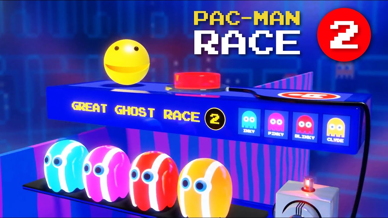 Pacman Race 2 🏁 3D Rigid Body Animation