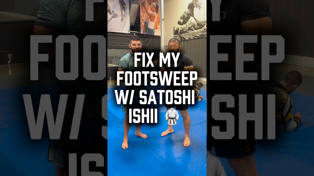 Olympic Champion fixed my footsweep! GAMECHANGING details!! #bjjtechnique