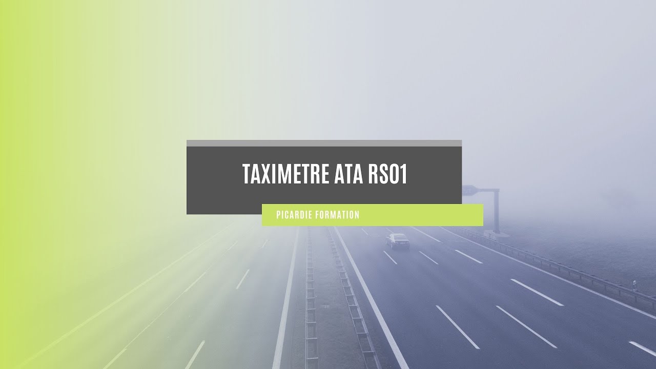 PICARDIE FORMATION TAXIMÈTRE RS01 - Centre de formation TAXI - Maroc -DARIJA