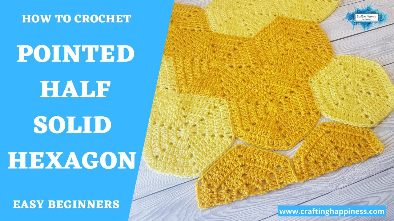 Half Solid Hexagon - Pointed Half EASY FOR BEGINNERS | Crafting Happiness