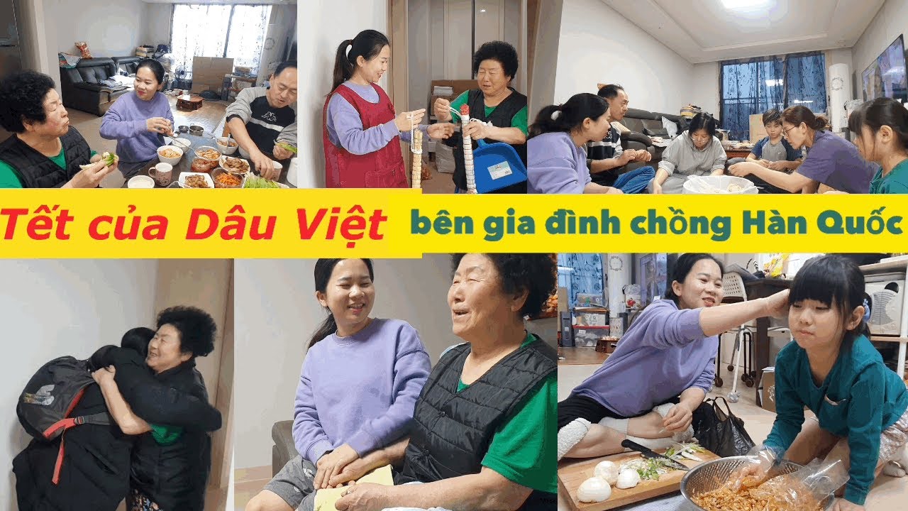 Mẹ Chồng Em chồng Hàn Quốc phấn khởi khi Dâu Việt về chơi