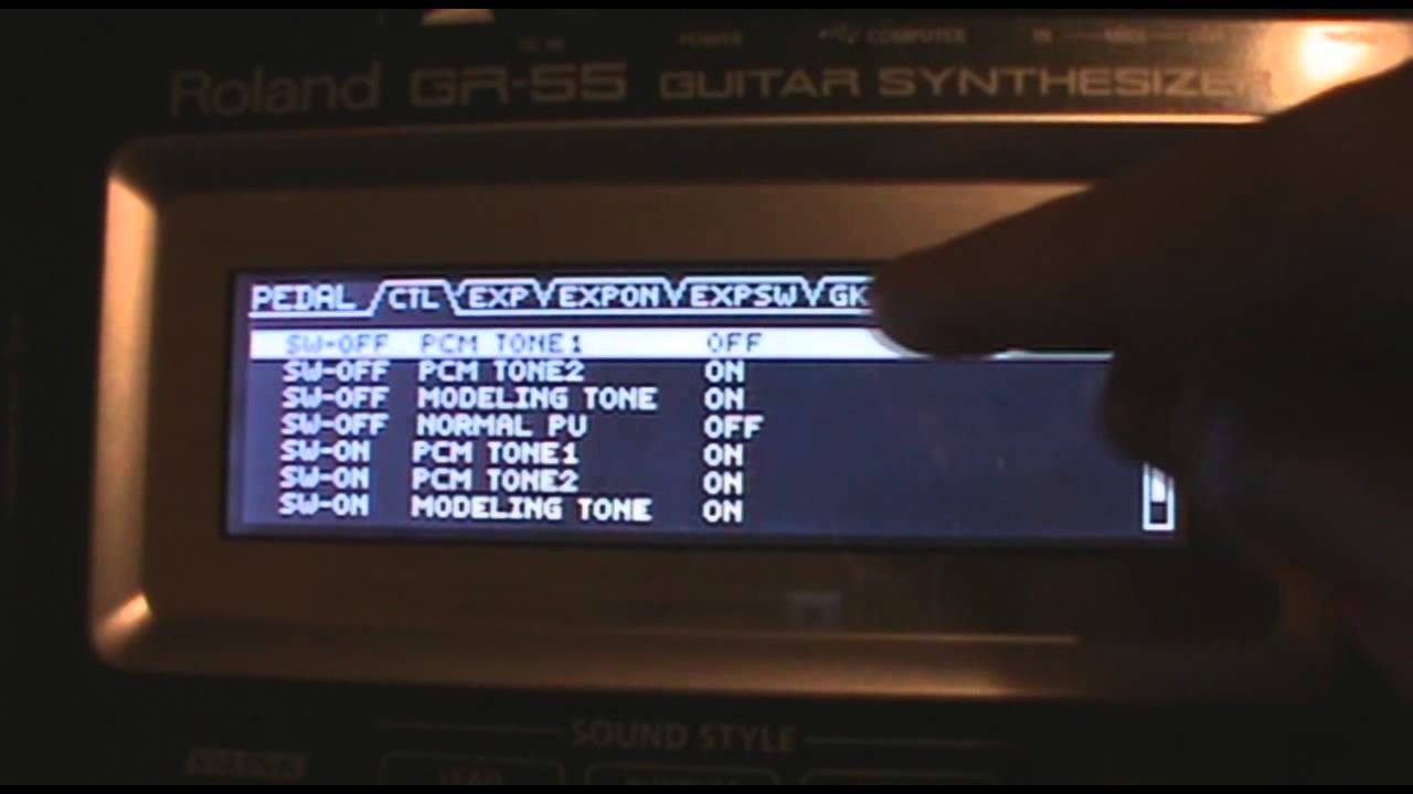 Roland GR-55 CTL & Expression Pedal Setup
