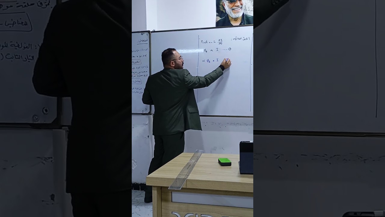 اشتقاق علاقة القوة الدافعة الكهربائية المحتثة الذاتية