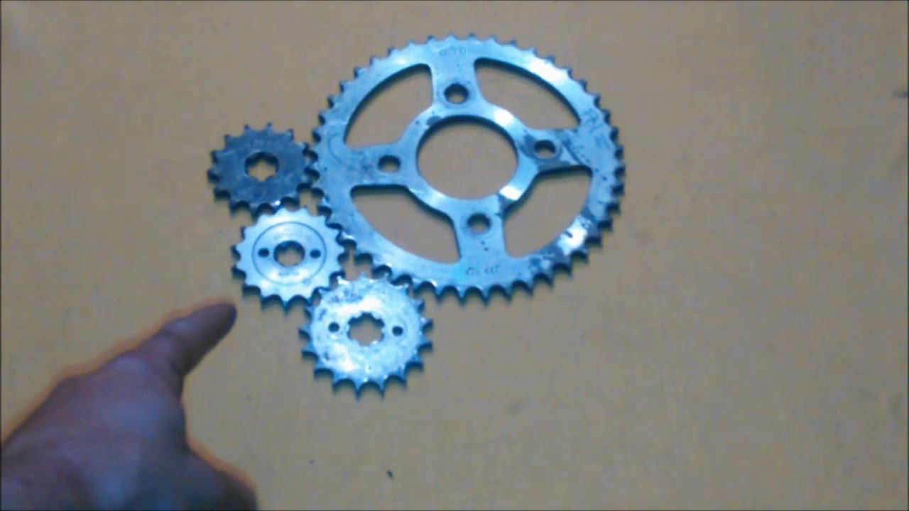 Aumentar velocidad o fuerza en mi moto modificando pi&ntilde;on delantero