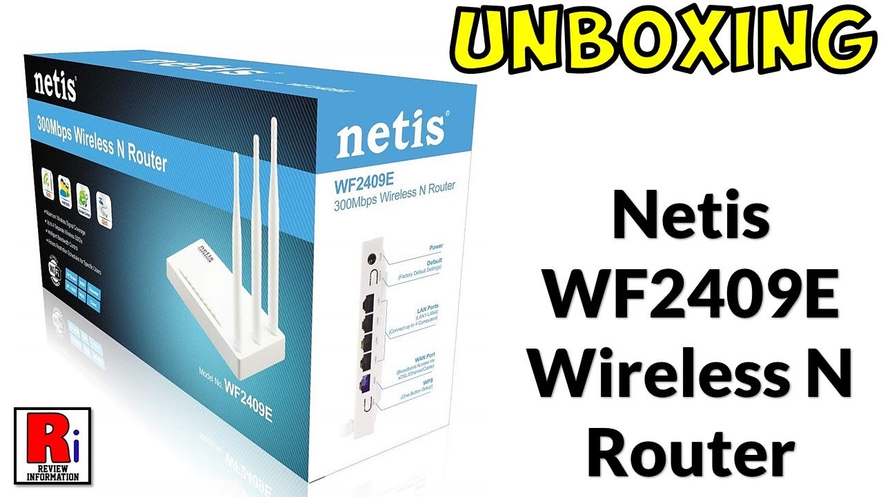 Netis WF2409E Wireless N Router Unboxing