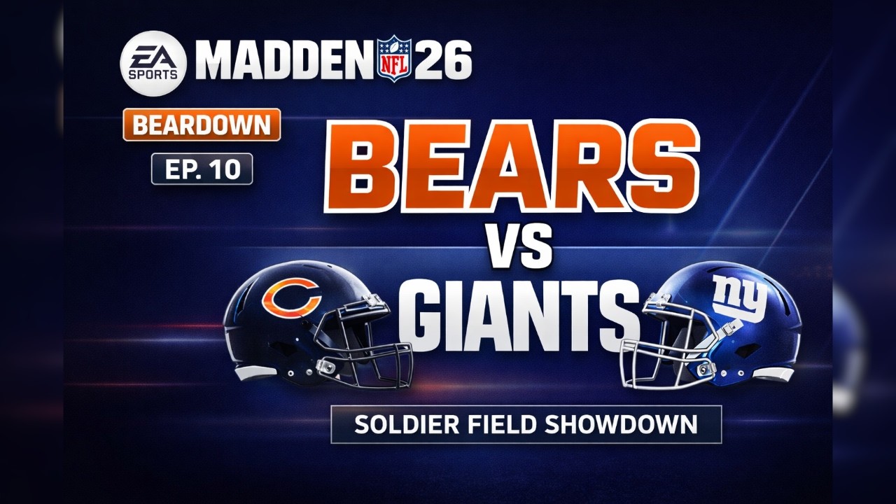 Madden NFL 26 | Bears Franchise Ep. 10 | Bears vs Giants – Soldier Field Showdown