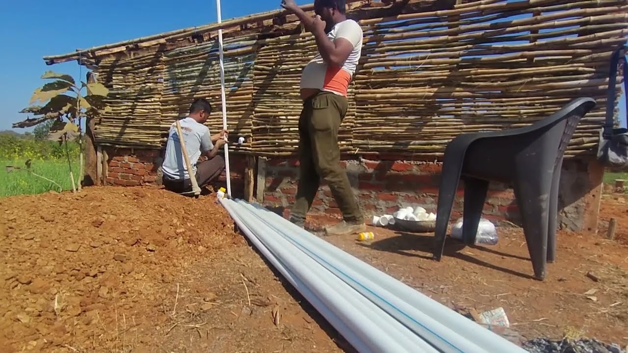 EASY BAMBOO HOUSE PLUMBING 👨‍🔧😊