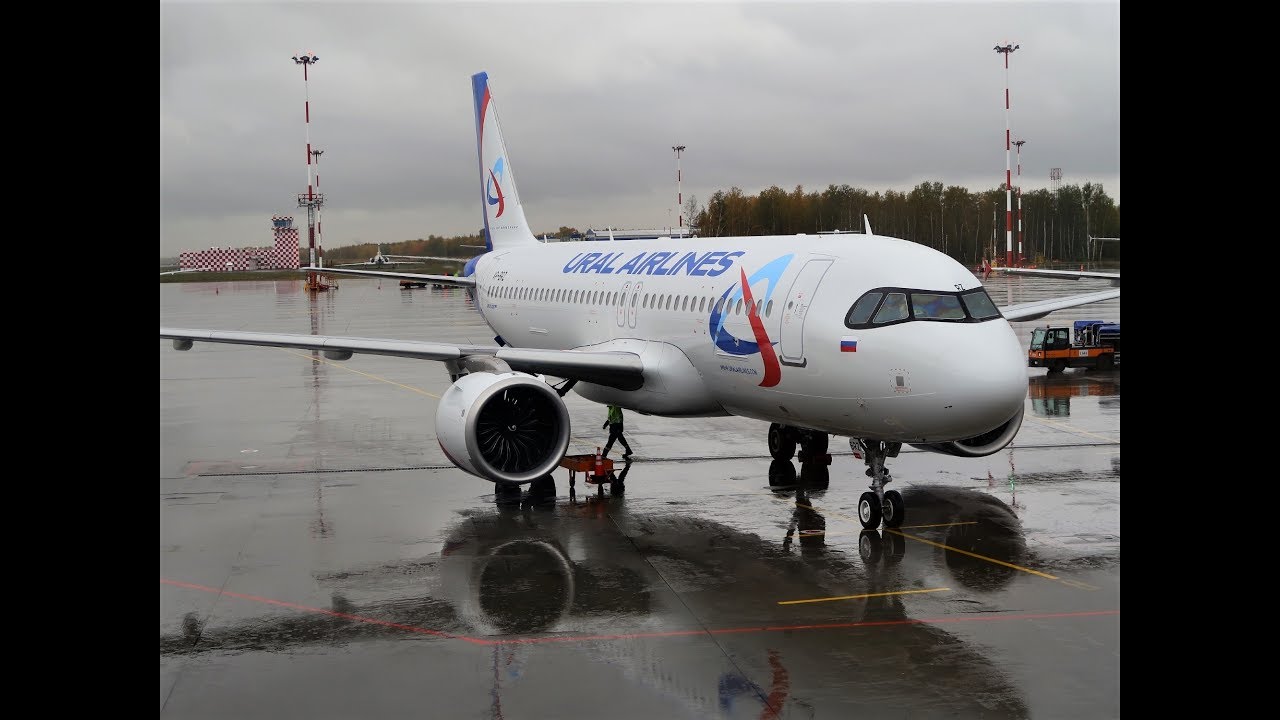 A320neo Уральские авиалинии Пулково - Москва (Домодедово)
