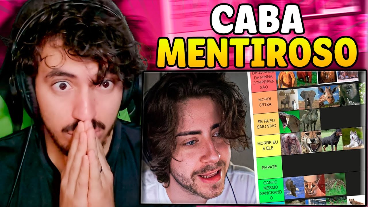 tierlist de animais que eu sairia no soco - Cellbit | Leozin React