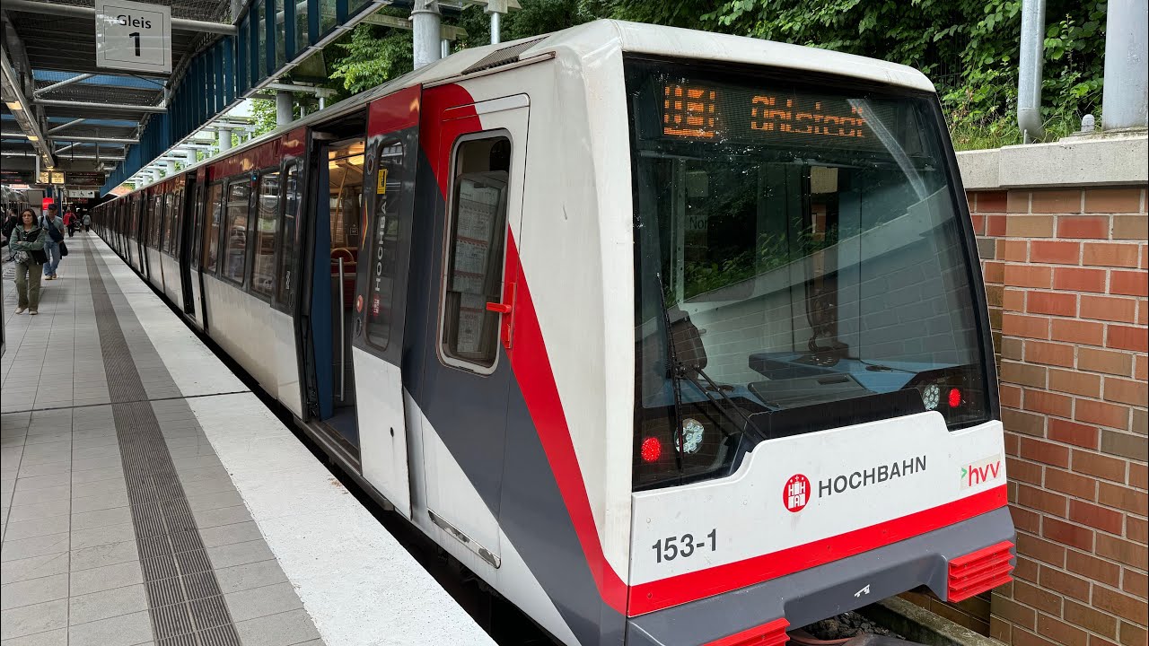 Mitfahrt U-Bahn Hamburg U1 (Typ DT4.3) Jungfernstieg - Norderstedt Mitte (30.07.2025, 4K)