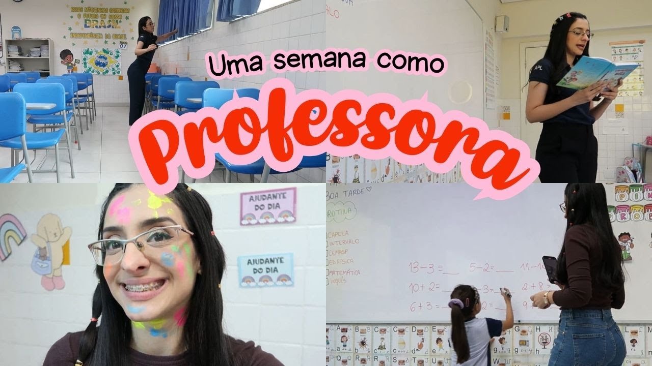 Rotina de Professora do 1º ano - Semana de provas, atividade com tinta