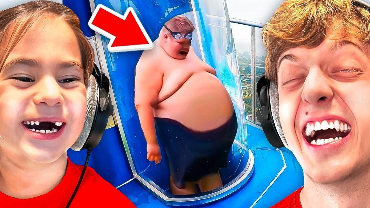 NICHT LACHEN CHALLENGE vs KLEINEN JUNGEN! 😂 (Center Shock Bestrafung)