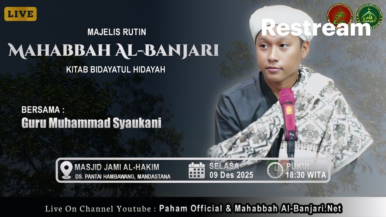 🟢[LIVE] Pengajian Rutin Malam Rabu, KITAB BIDAYATUL HIDAYAH Oleh GURU MUHAMMAD SYAUKANI