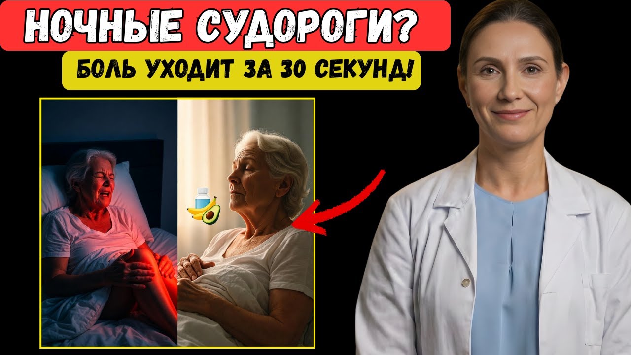 СУДОРОГИ НОЧЬЮ? Этот ВИТАМИН останавливает боль за 30 секунд