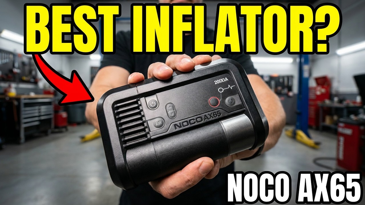 Пусковое устройство NOCO AX65 2000A и насос для накачки шин 100 фунтов на кв. дюйм (ЛУЧШИЙ портат...