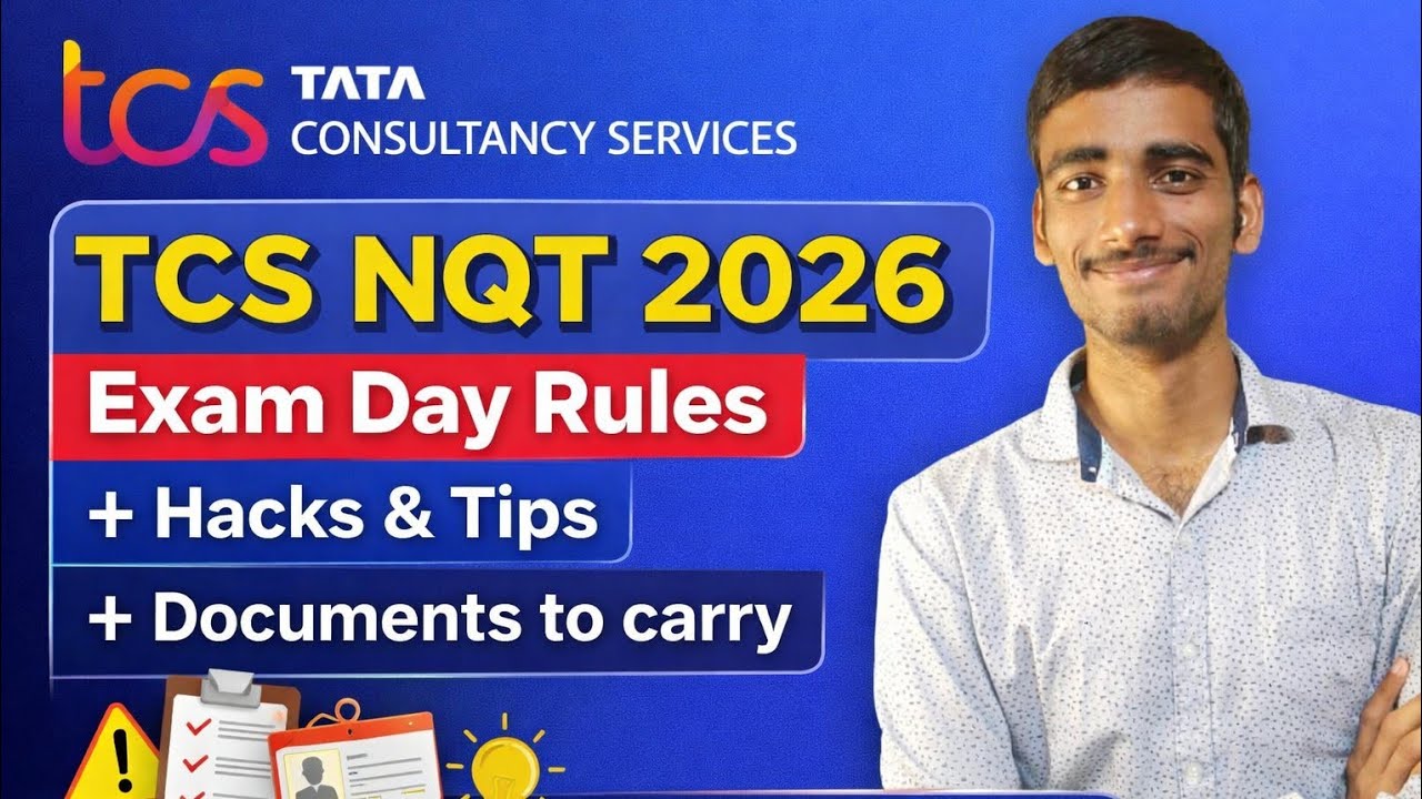 TCS NQT 2026 Exam Day Rules | Hacks & Tips | Documents to Carry | Must Watch Before Exam
