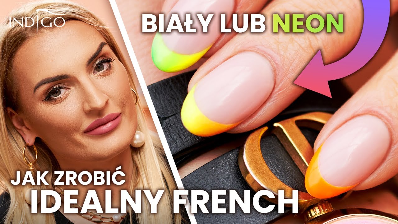 Jak zrobić french hybrydowy – Krok po Kroku – Białe lub neonowe końcówki paznokci | Indigo Nails