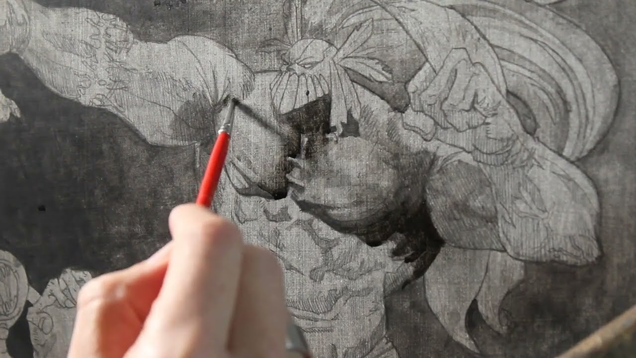 The Maxx ilustration Part 1(underpainting)