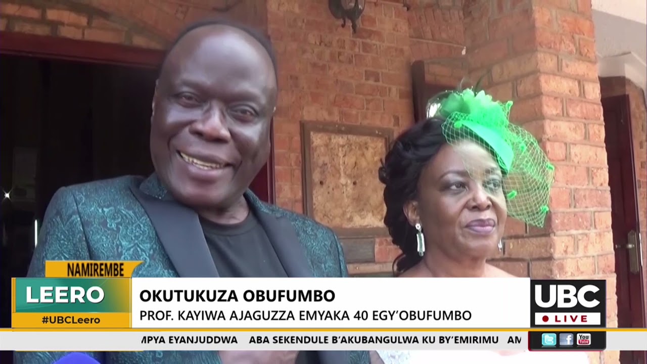 Prof Simeon Kayiwa 40th anniversary in marriage Luganda