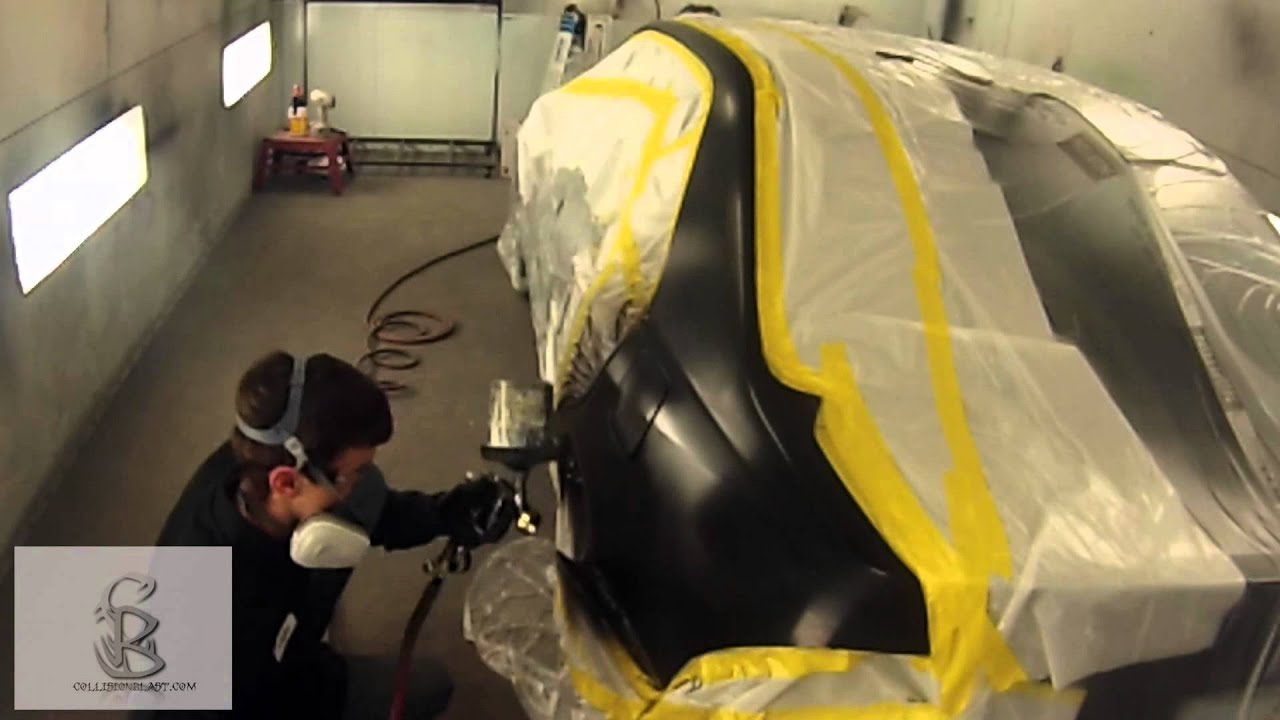 How To Blend Waterborne Paint and Spray Clear Coat