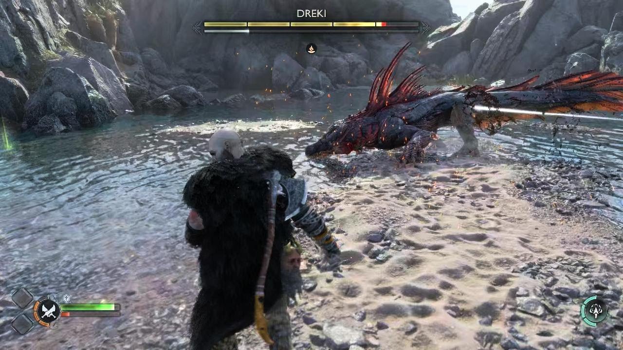 God of War Ragnarök Dreki boss fight