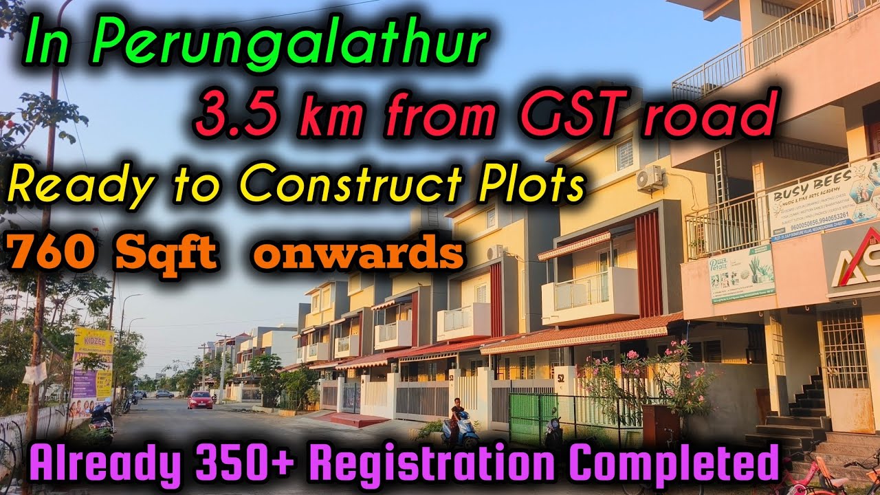 😍 In Perungalathur | Villa Plots Sale just 3.5km from GST ROAD | Close to Eastern byepass & bus stop