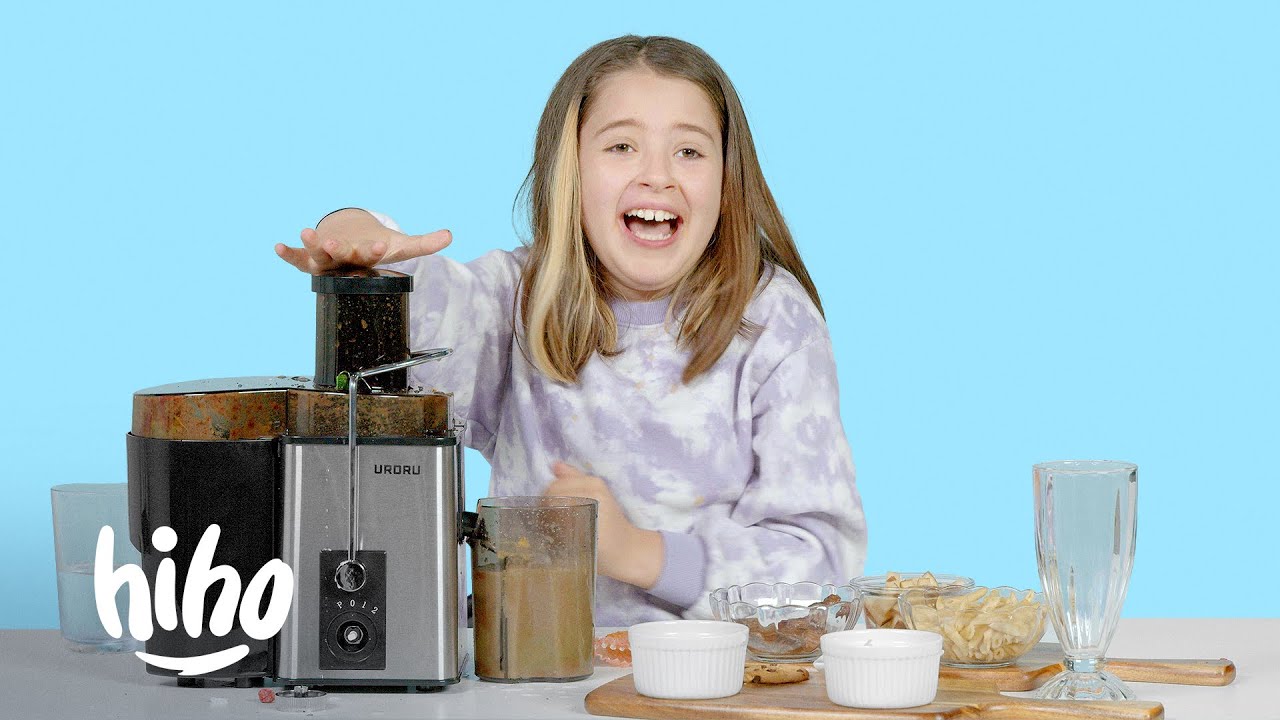 Kids Try Juicing Wild Ingredients | Kids Try | HiHo Kids