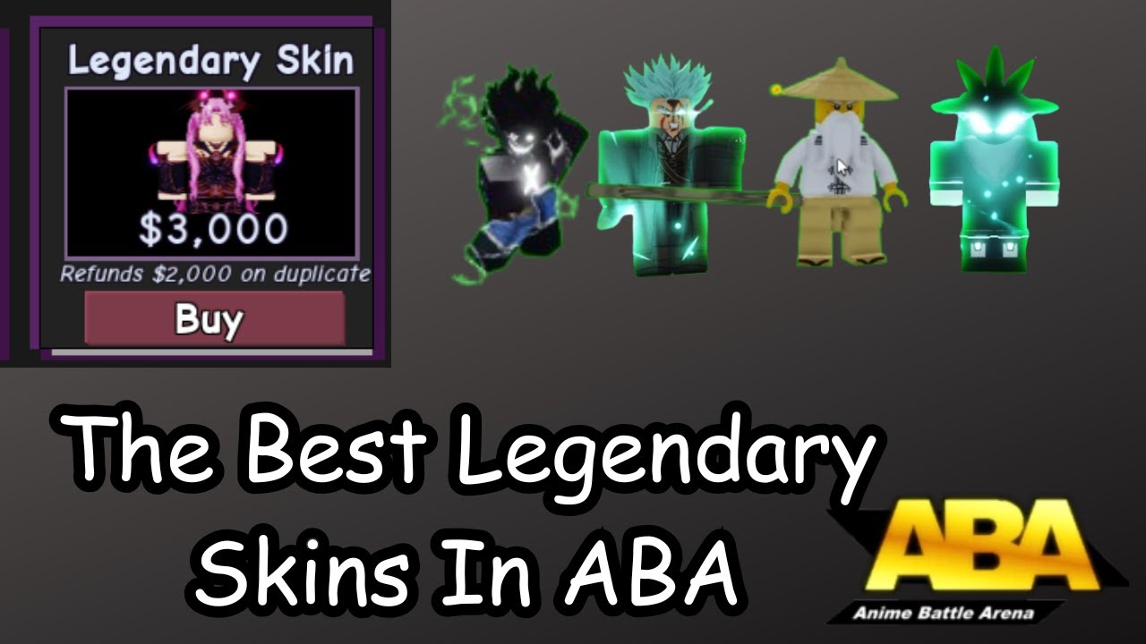 The BEST Legendary Skins In ABA ( in my opinion!)