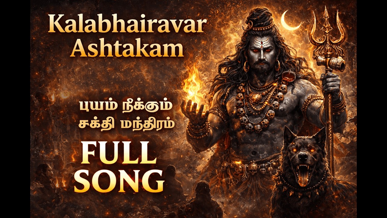 Kalabhairavar Ashtakam | Fear Removal Powerful Tamil Shiva Chant | Listen Daily
