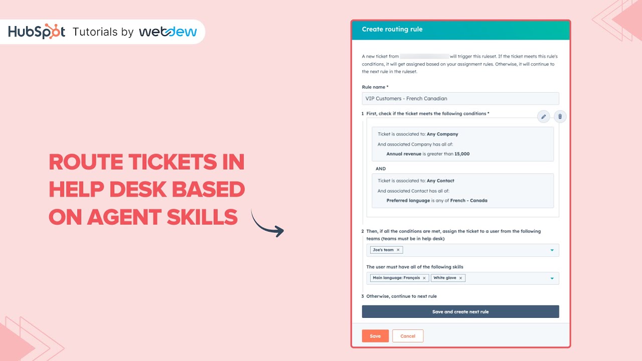 How to Route tickets in help desk based on agent skills